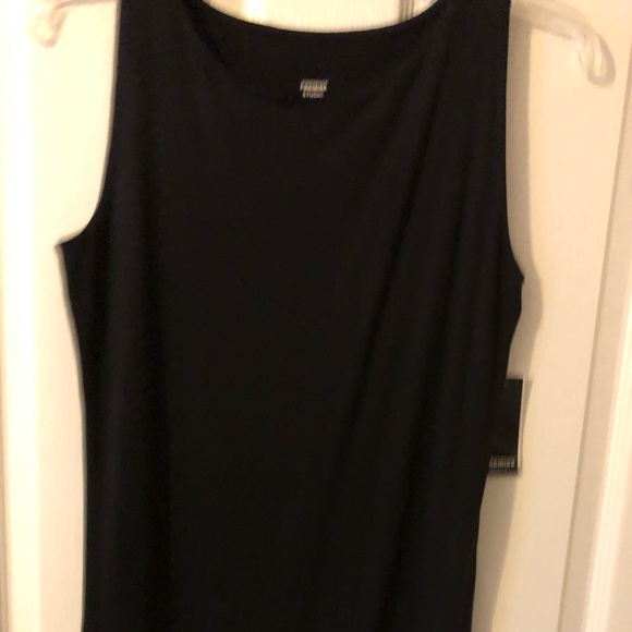 Premise Studio Sleeveless Boatneck Black Tank Top Size Small - Picture 2 of 5